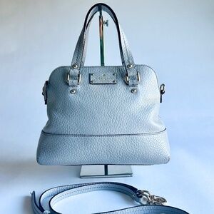 Kate Spade Grey Pebble Genuine Leather Tote